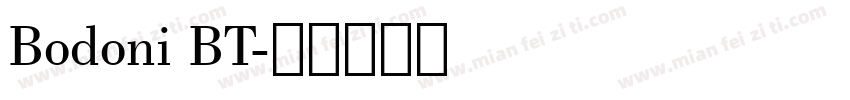 Bodoni BT字体转换